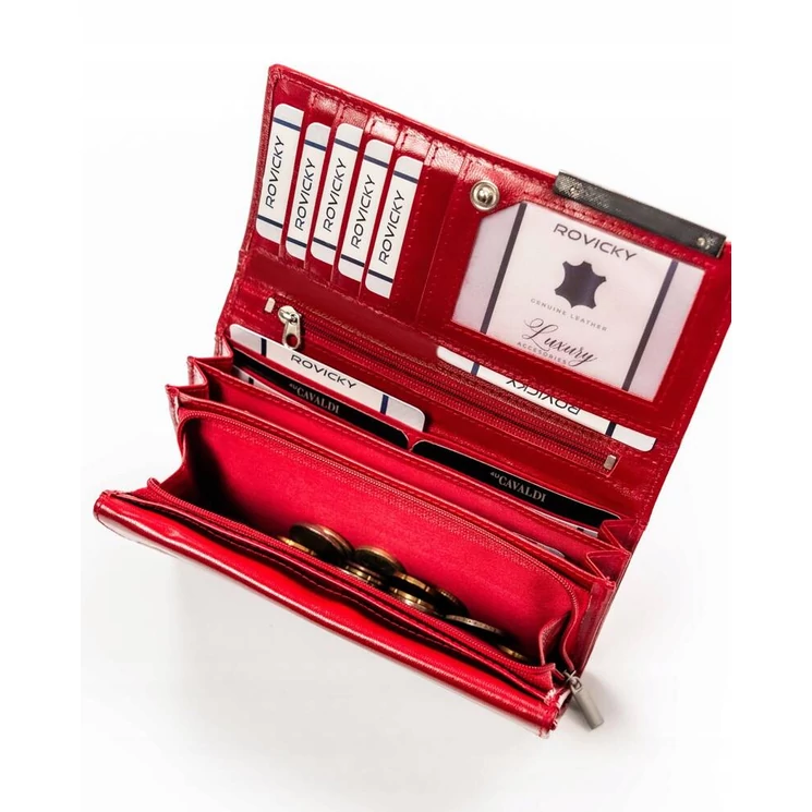 4U Cavaldi Valódi bőr női pénztárca