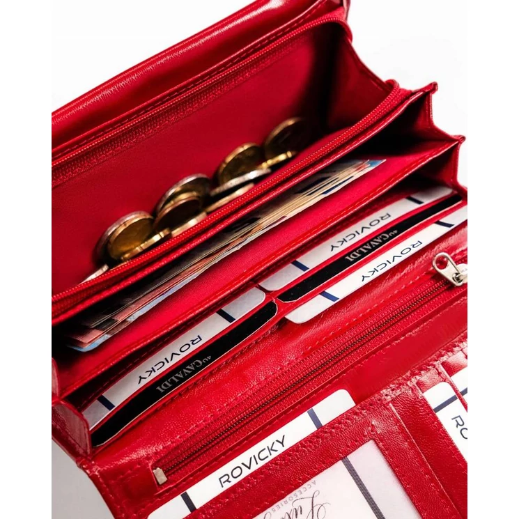 4U Cavaldi Valódi bőr női pénztárca