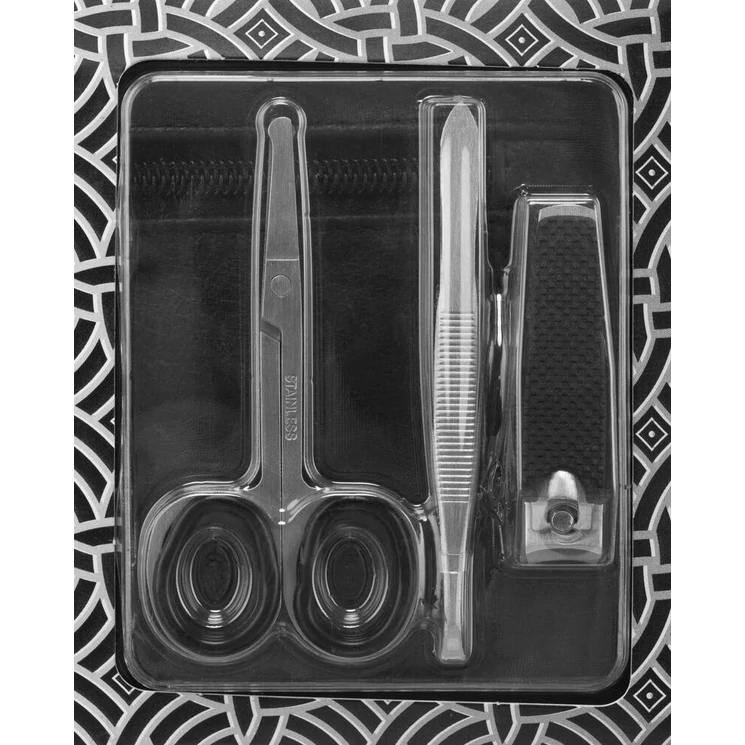 Valódi Bőr férfi kozmetikai táska Extra kiegészítőkkel