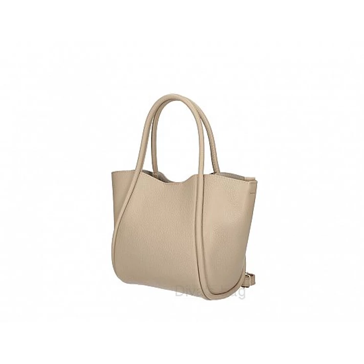 Valódi bőr női válltáska Taupe színben