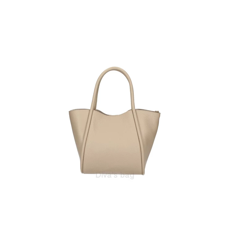 Valódi bőr női válltáska Taupe színben