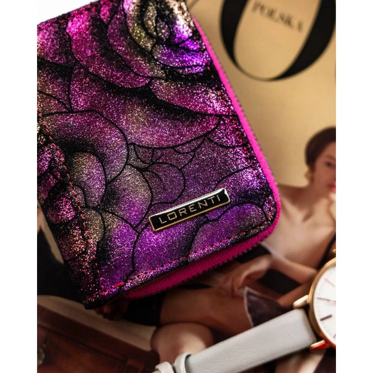 Kis méretű Valódi bőr női pénztárca- Lorenti