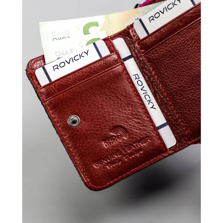 Kis méretű Valódi bőr női pénztárca- Lorenti