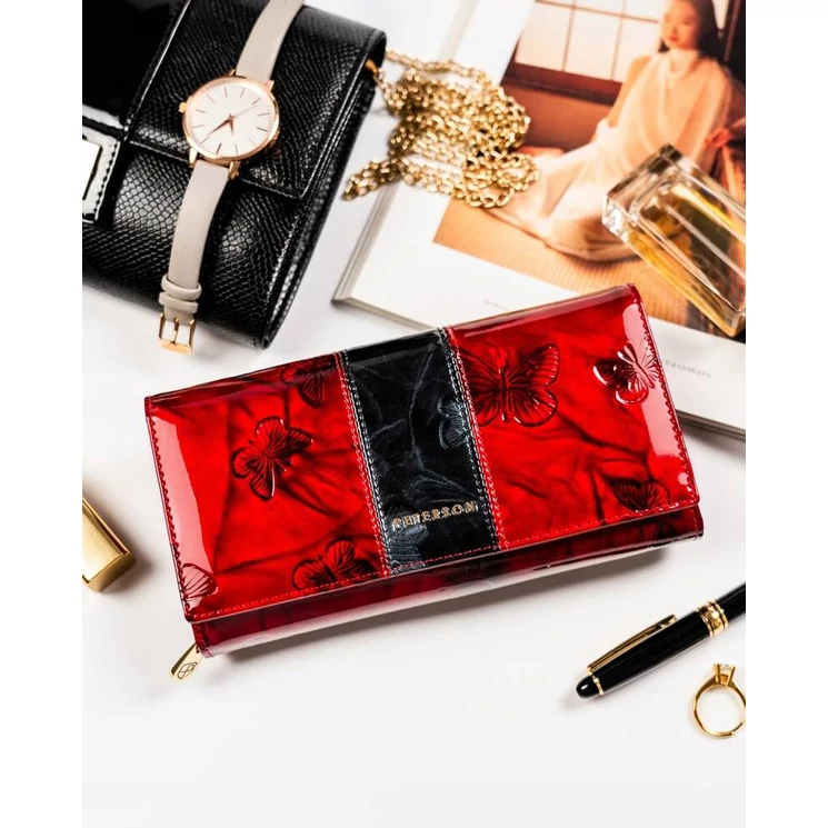 Elegáns Valódi bőr Női pénztárca