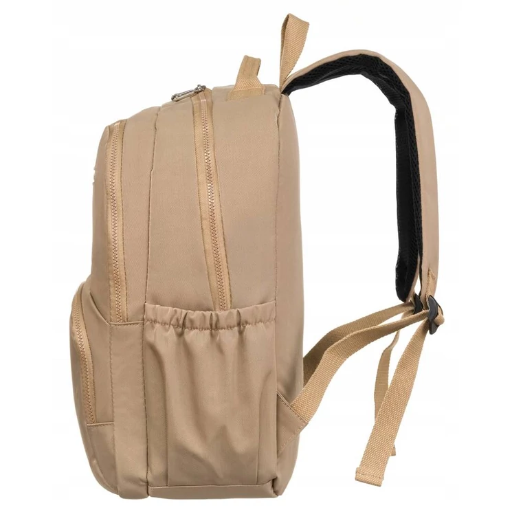 Tágas Sokzsebes Női hátizsák bézs színben