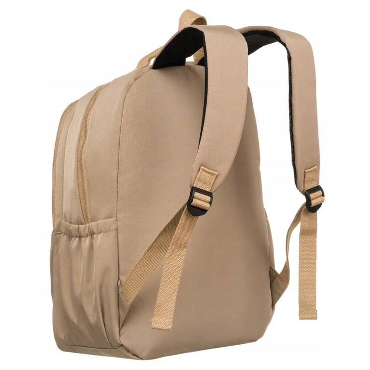 Tágas Sokzsebes Női hátizsák bézs színben