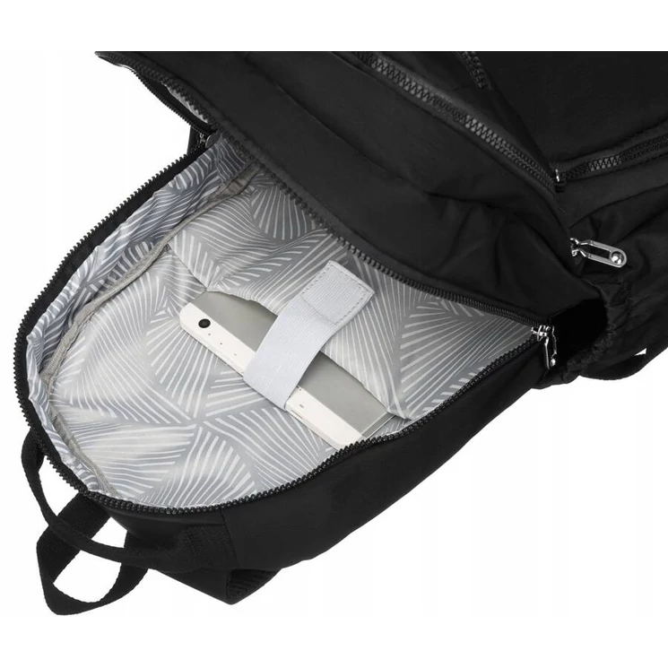 Tágas Sokzsebes Női hátizsák fekete színben