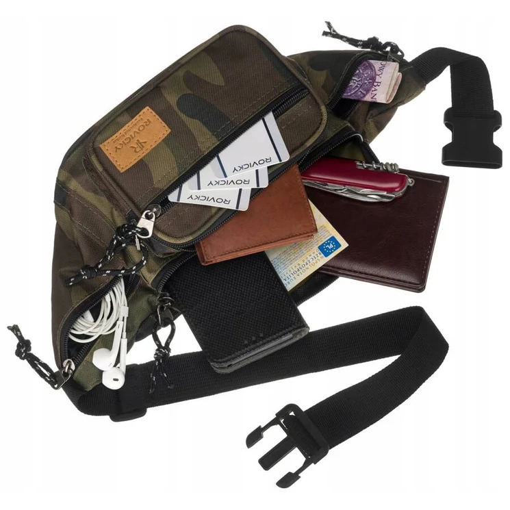 Tágas, sportos férfi Övtáska