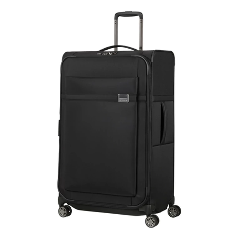 Samsonite Airea Spinner bővíthető bőrönd 78 cm Black