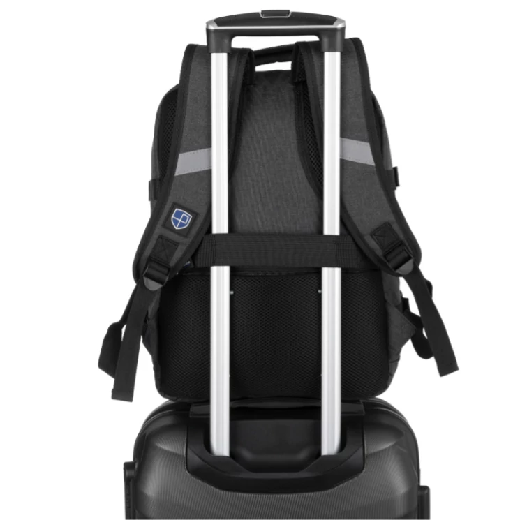 Peterson 3- Funkciós Utazó Hátizsák, WizzAir méretű 40x30x20cm, Fekete-Kék Színben