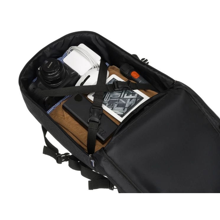 Peterson 3- Funkciós Utazó Hátizsák, WizzAir méretű 40x30x20cm, Fekete-Kék Színben