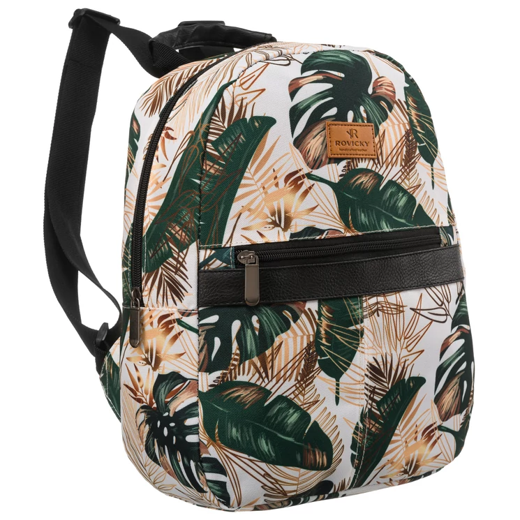 Tágas női városi hátizsák divatos mintában