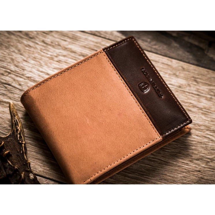 Peterson Valódi bőr Férfi pénztárca RFID védelemmel