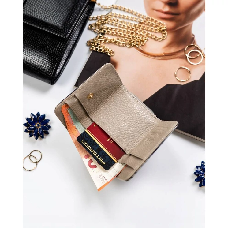 Valódi bőr kisméretű női pénztárca