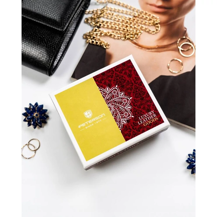 Valódi bőr kisméretű női pénztárca