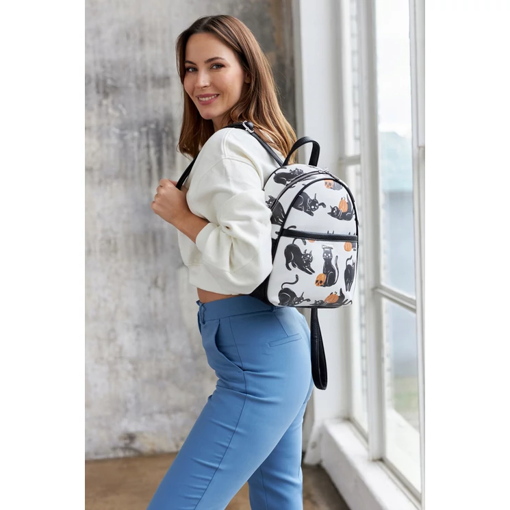 Női városi hátizsák divatos mintával