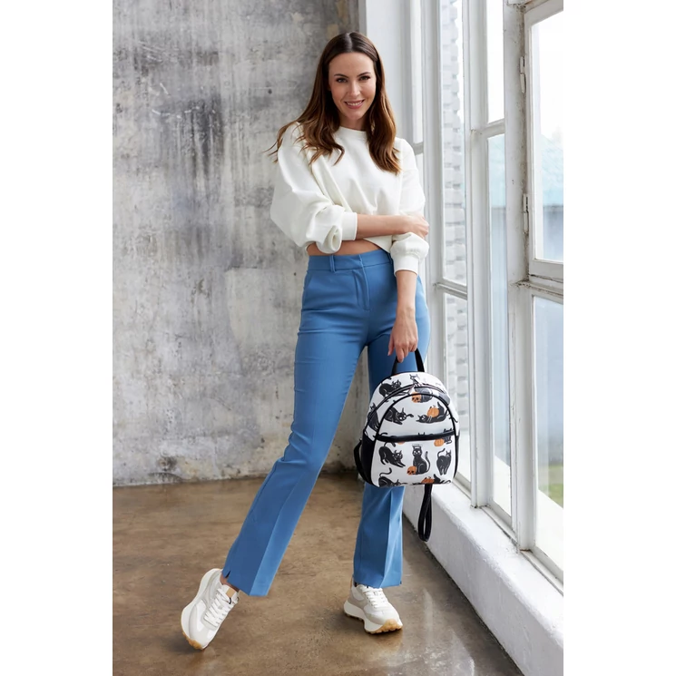 Női városi hátizsák divatos mintával