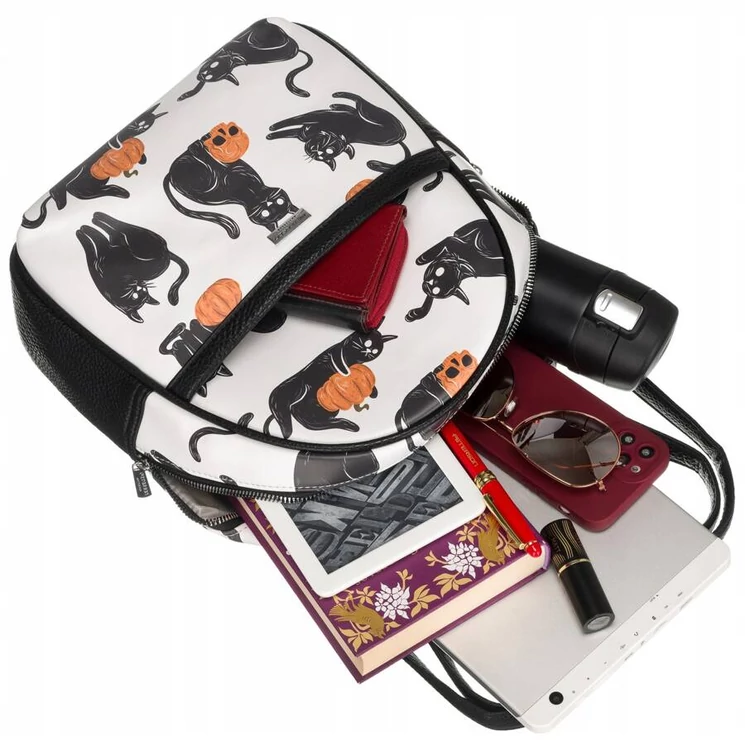 Női városi hátizsák divatos mintával