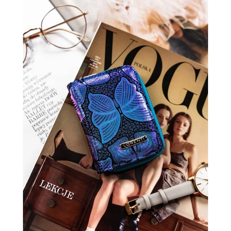 Kis méretű Valódi bőr női pénztárca- Lorenti