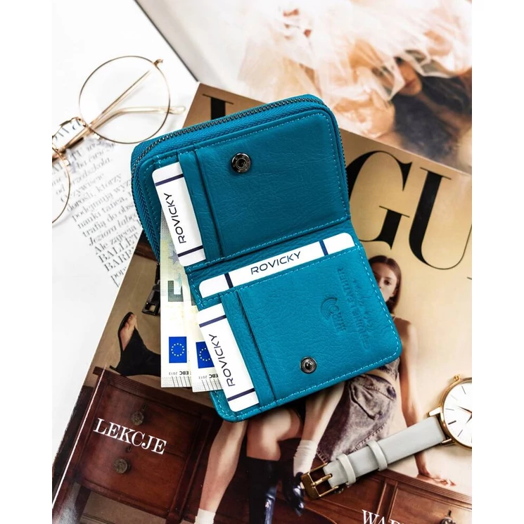 Kis méretű Valódi bőr női pénztárca- Lorenti