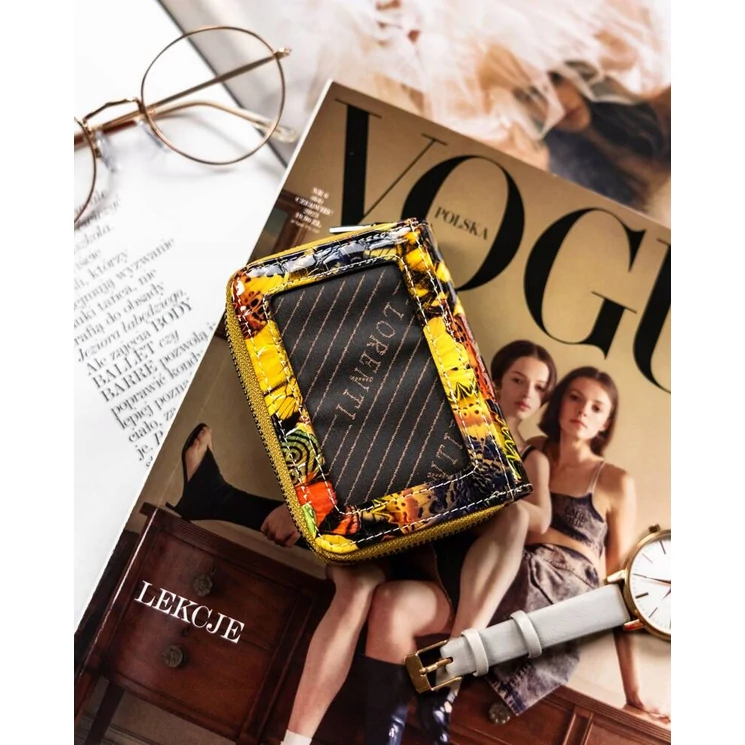 Kis méretű Valódi bőr női pénztárca- Lorenti