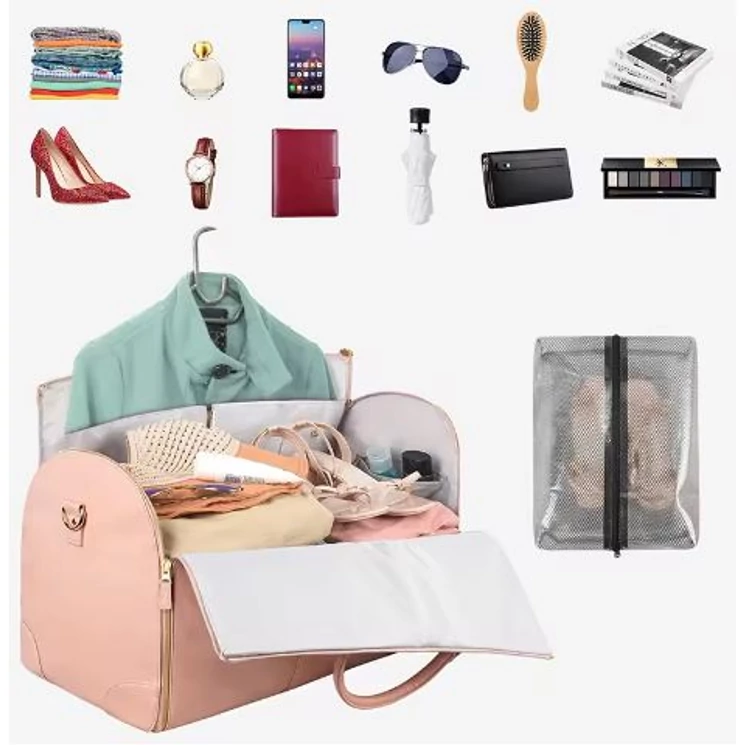 Összehajtható vízálló Utazótáska/Sporttáska  + cipőtartóval