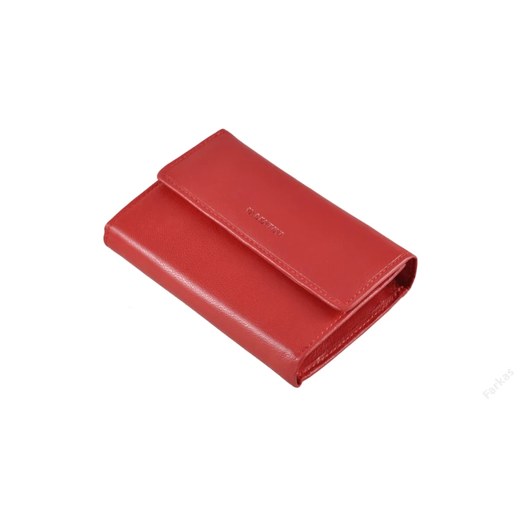 Valentini Valódi bőr Pénztárca piros színben