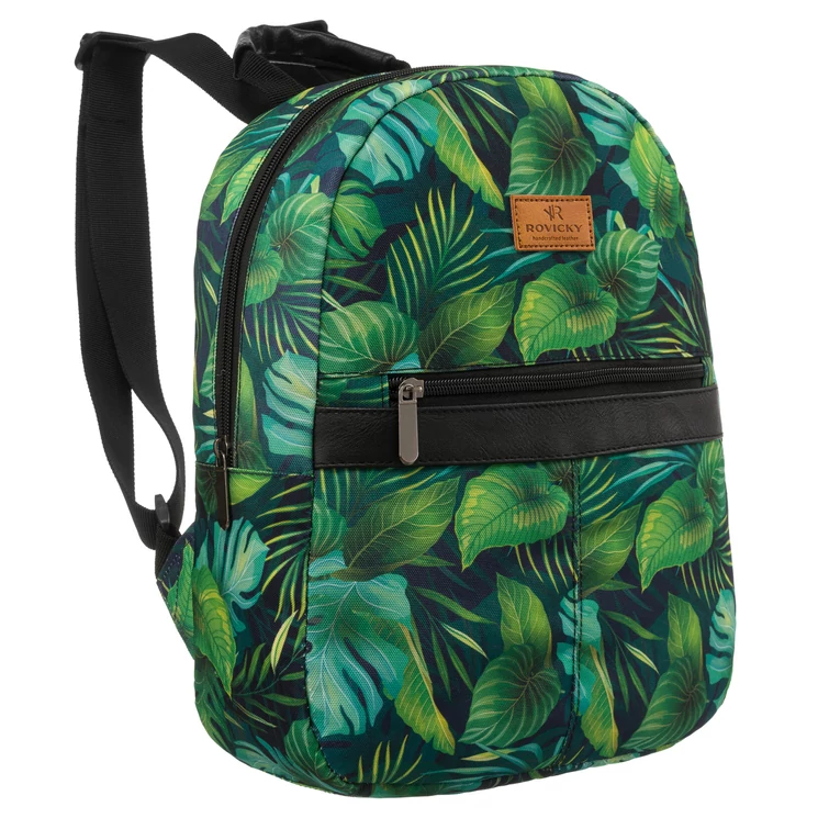 Tágas női városi hátizsák divatos mintában