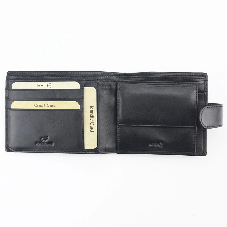 EL FORREST Valódi bőr Férfi Pénztárca RFID védelemmel