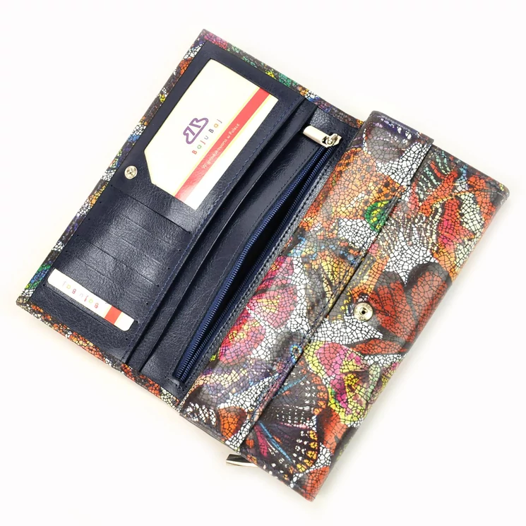 Pillangós Valódi bőr Pénztárca