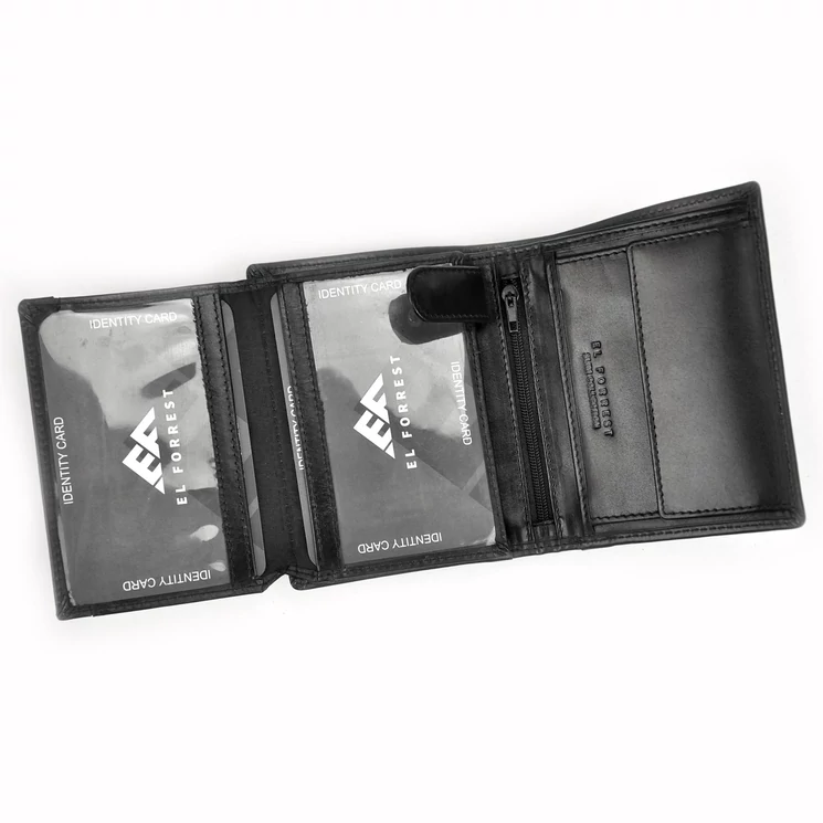 EL FORREST Valódi bőr Férfi Pénztárca RFID védelemmel