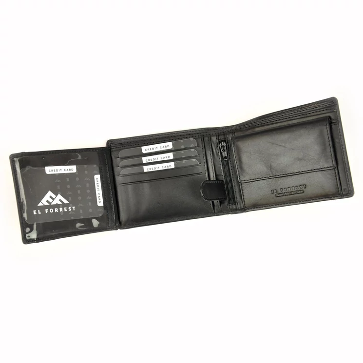 EL FORREST Valódi bőr Férfi Pénztárca RFID védelemmel