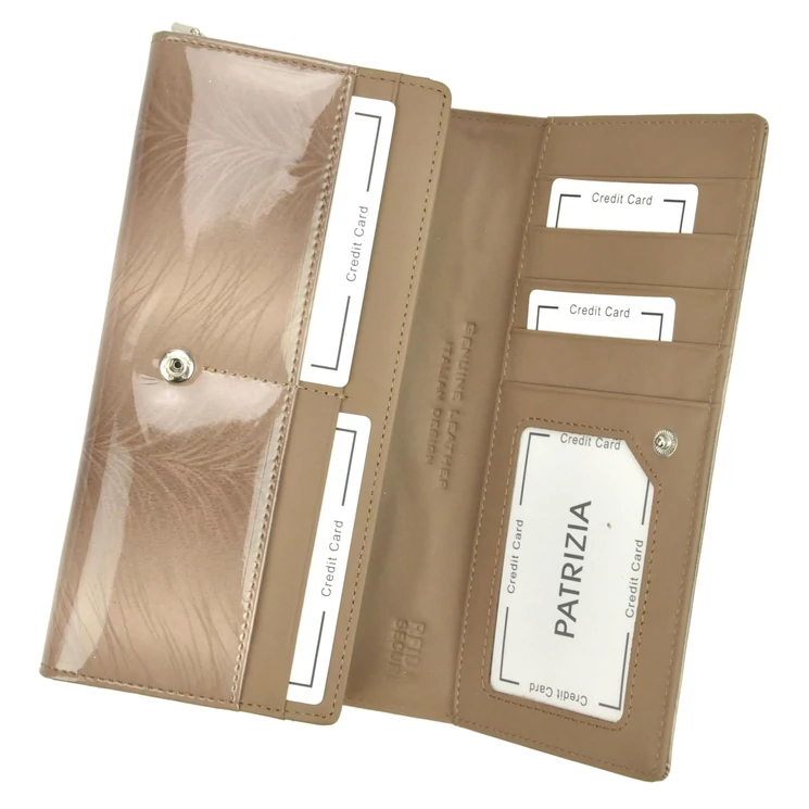  Valódi bőr Pénztárca piros színben RFID védelemmel