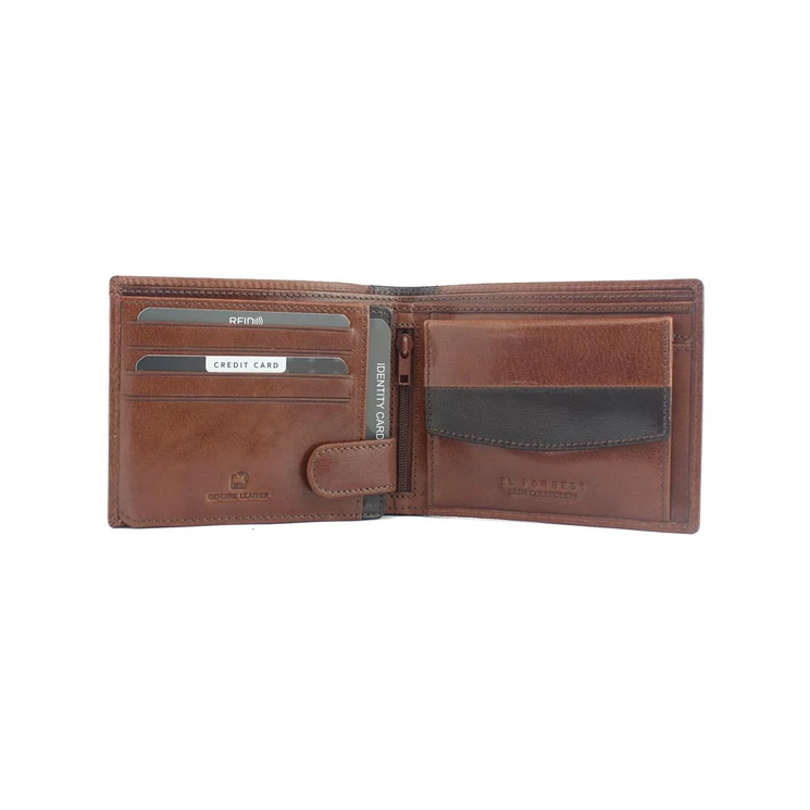 EL FORREST Valódi bőr Pénztárca RFID védelemmel