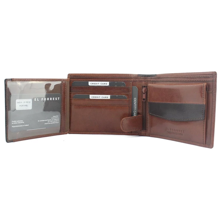 EL FORREST Valódi bőr Pénztárca RFID védelemmel