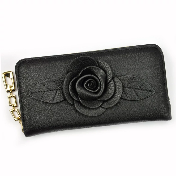 Különleges virágmintás női Pénztárca