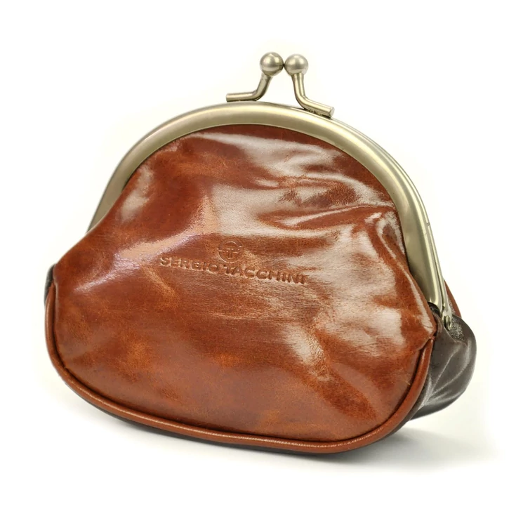 Piros színű Valódi bőr csatos Pénztárca