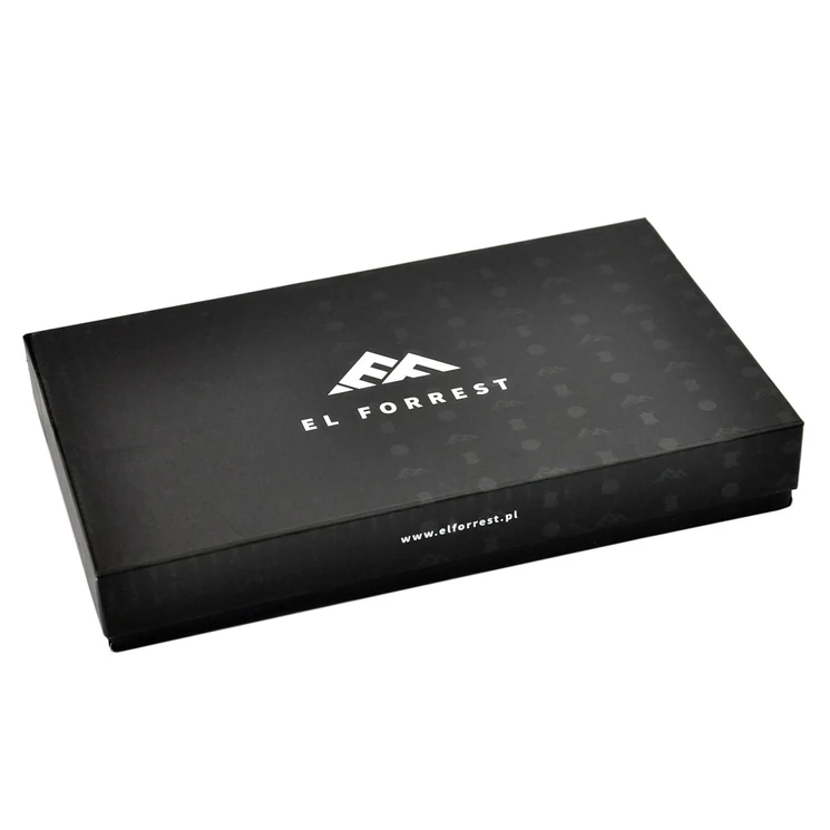 EL FORREST Valódi bőr Pénztárca piros színben sok kártyatartóval RFID védelemmel