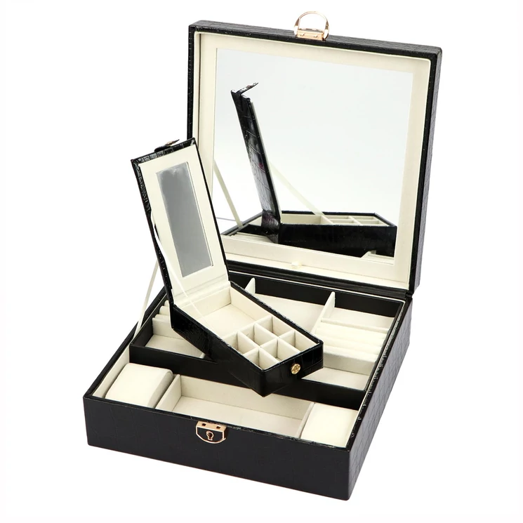 PATRIZIA ékszertartó / sminkes doboz nagy tükörrel