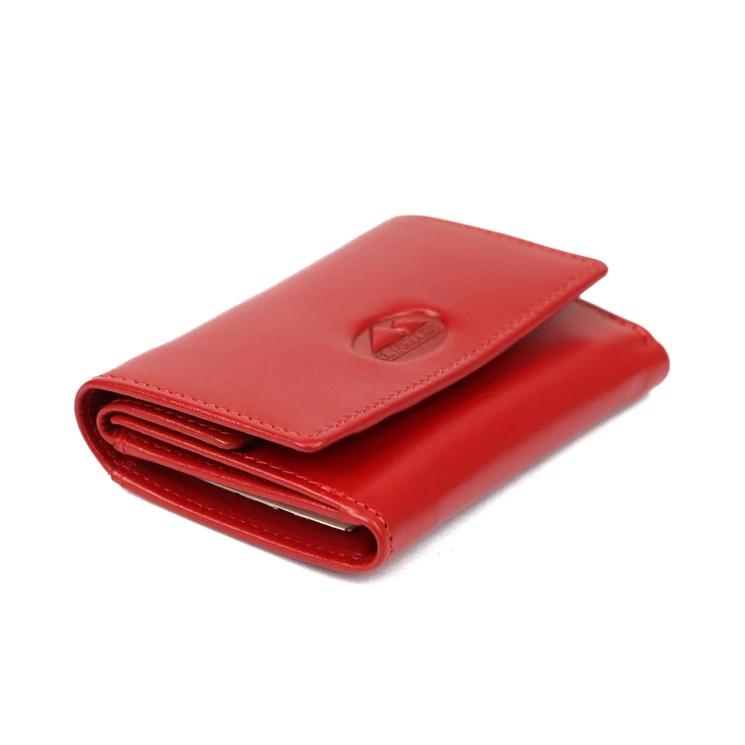 EL FORREST Kis méretű Valódi bőr Pénztárca piros színben