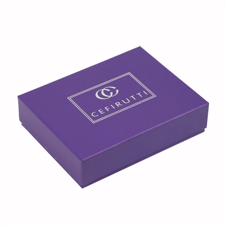 Valódi bőr Pénztárca bordó színben RFID védelemmel