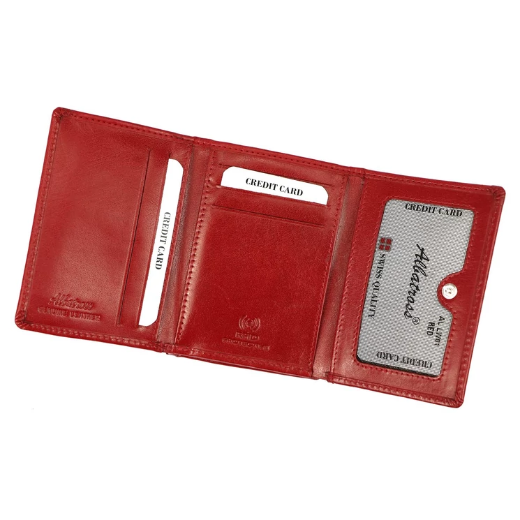 Albatross Valódi bőr Pénztárca piros színben