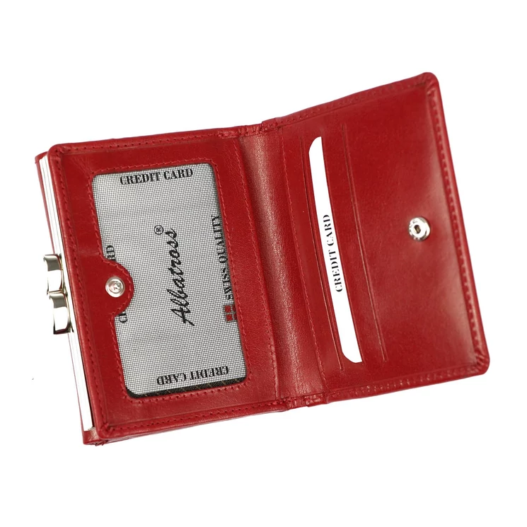 Albatross Valódi bőr Pénztárca piros színben