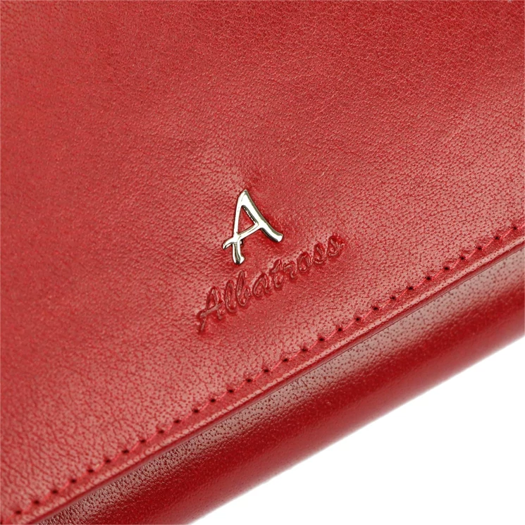 Piros színű Valódi bőr Pénztárca