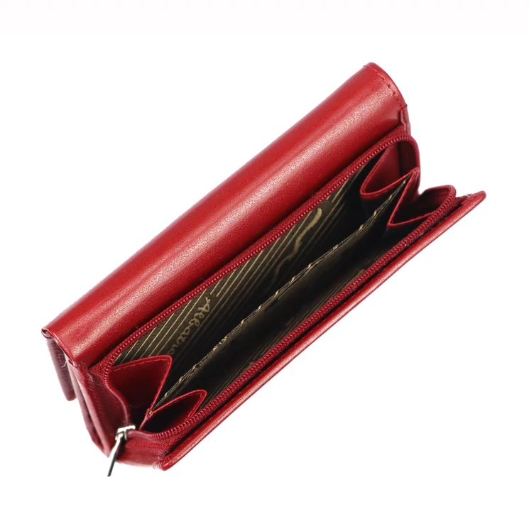 Piros színű Valódi bőr Pénztárca