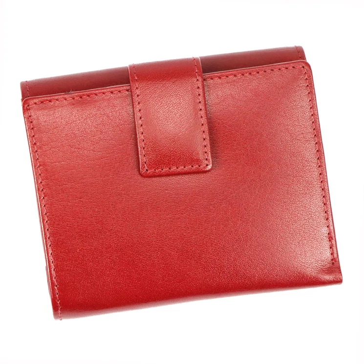Piros színű Valódi bőr Pénztárca