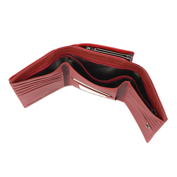 Cavaldi Valódi bőr Pénztárca piros színben