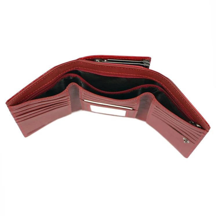 Cavaldi Valódi bőr Pénztárca piros színben