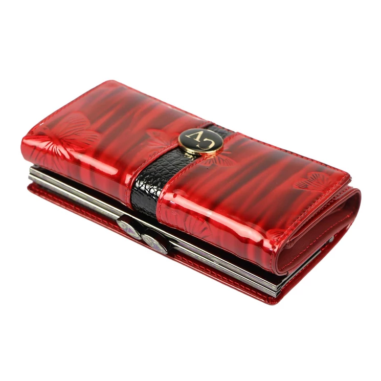 Cavaldi Valódi bőr Pénztárca piros színben