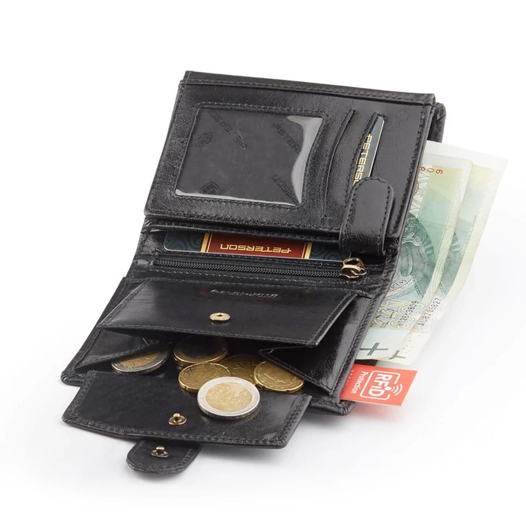 Peterson Valódi bőr Pénztárca